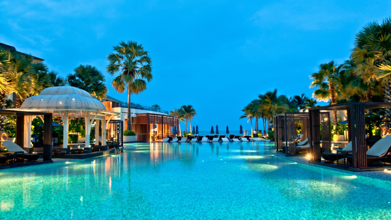 resort pool view