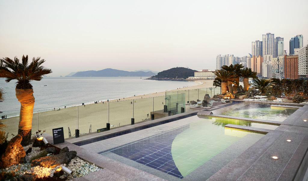 busan paradise hotel casino pool beach view