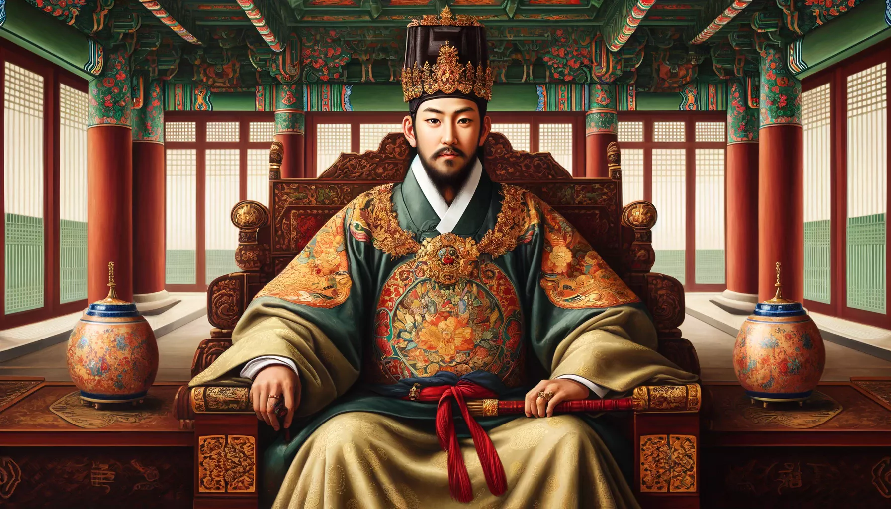 king sejong the great computer generated photo