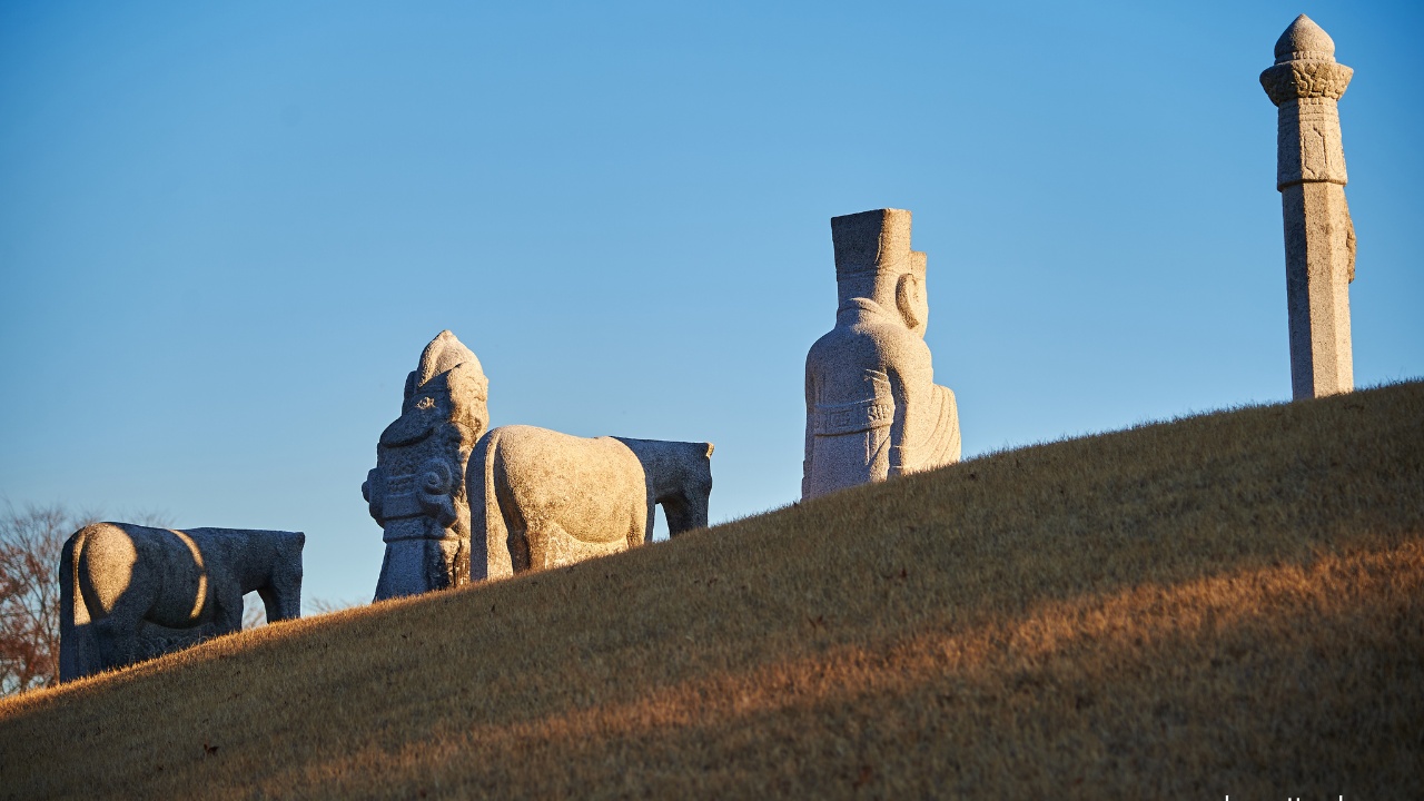 uireung-royal-tomb-horses-guards-sculpture-view